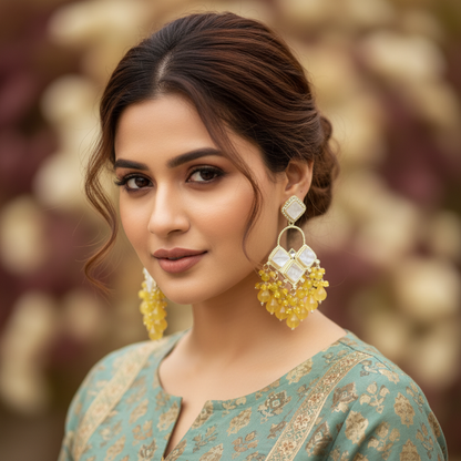 Yellow Bhumi Earrings