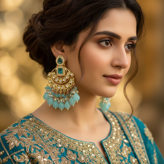 Turquoise Charvi2 Earrings