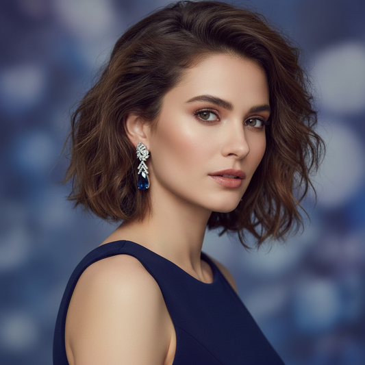 Royal Blue Olivia Danglers