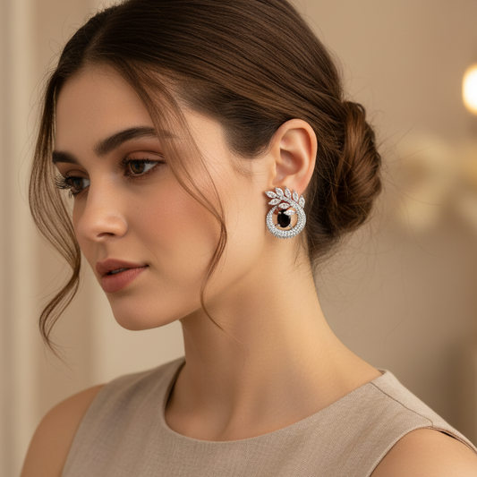 Black Alice Studs