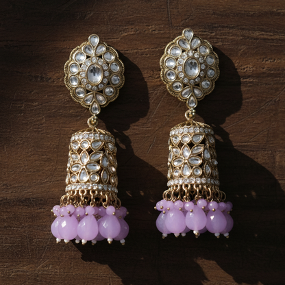 Lavender Neha Jhumka