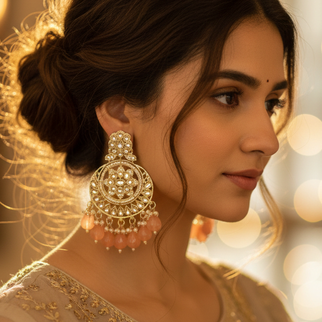 Orange Preet Chandbali