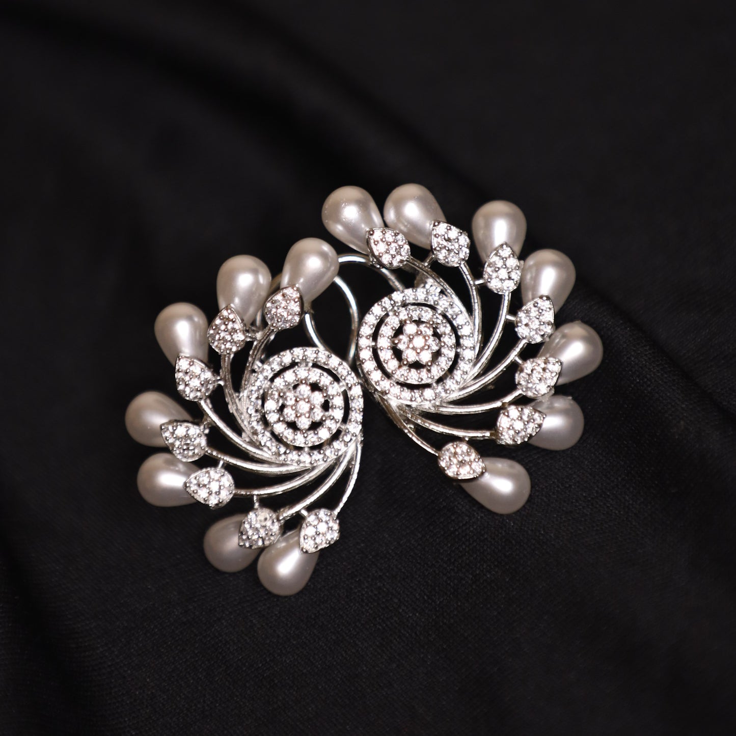 White Shopia Studs
