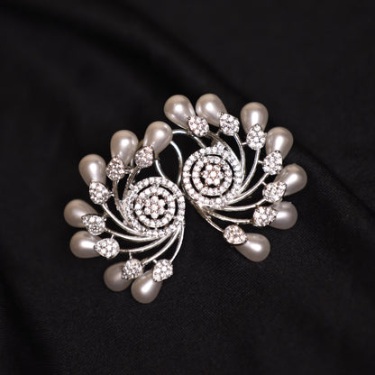 White Shopia Studs
