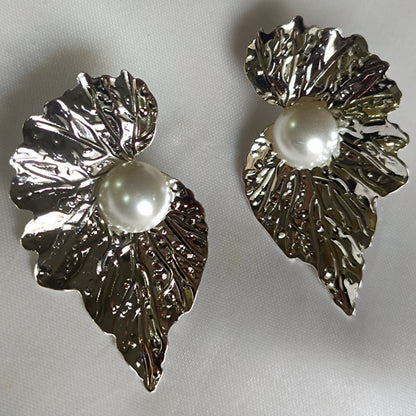 Silver Leaf Earrings