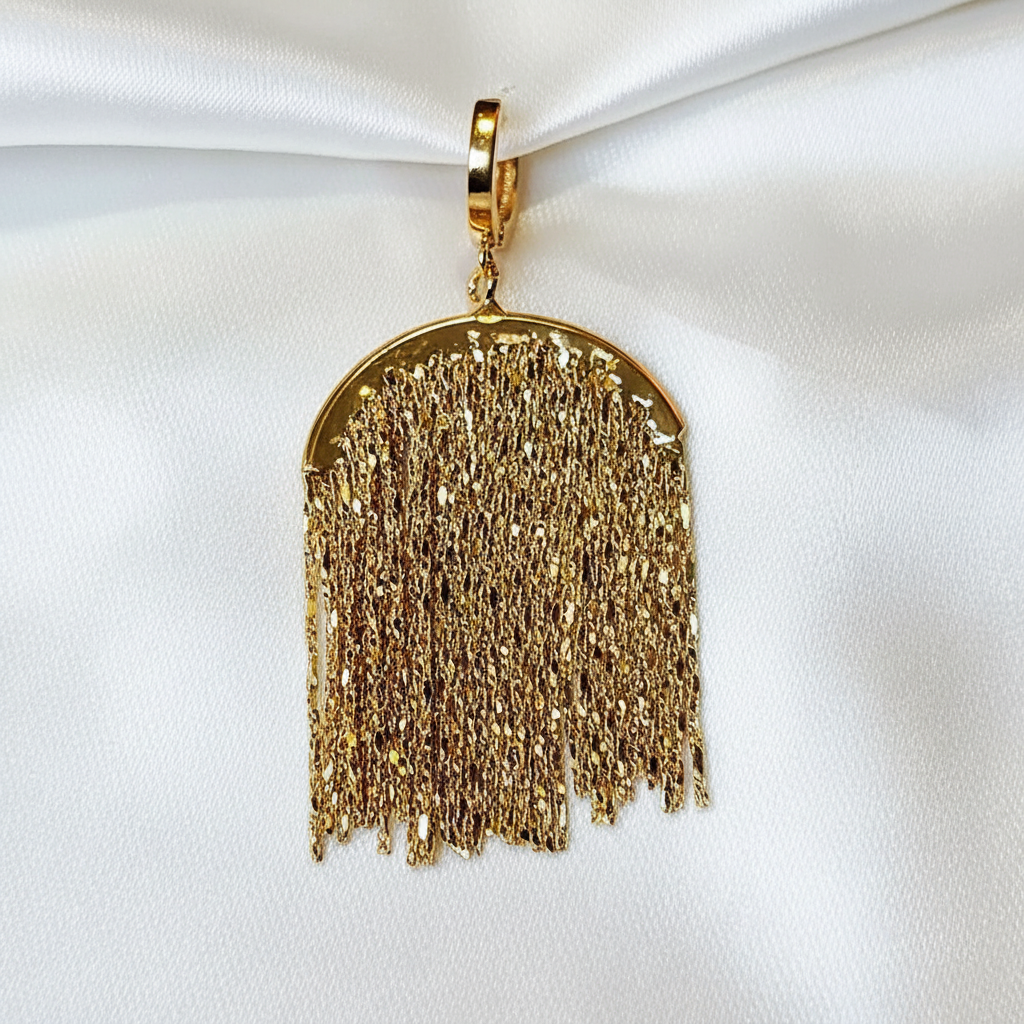 Gold Tassel Earrings
