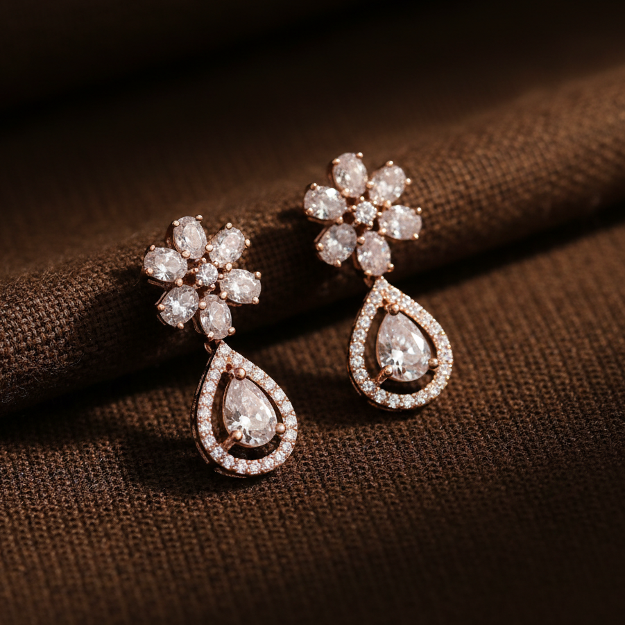 Silver Lia Drops Earrings