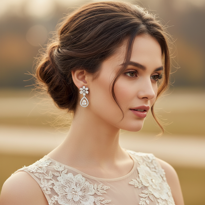 Silver Lia Drops Earrings