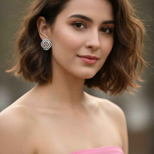 Pink  Jaya Studs