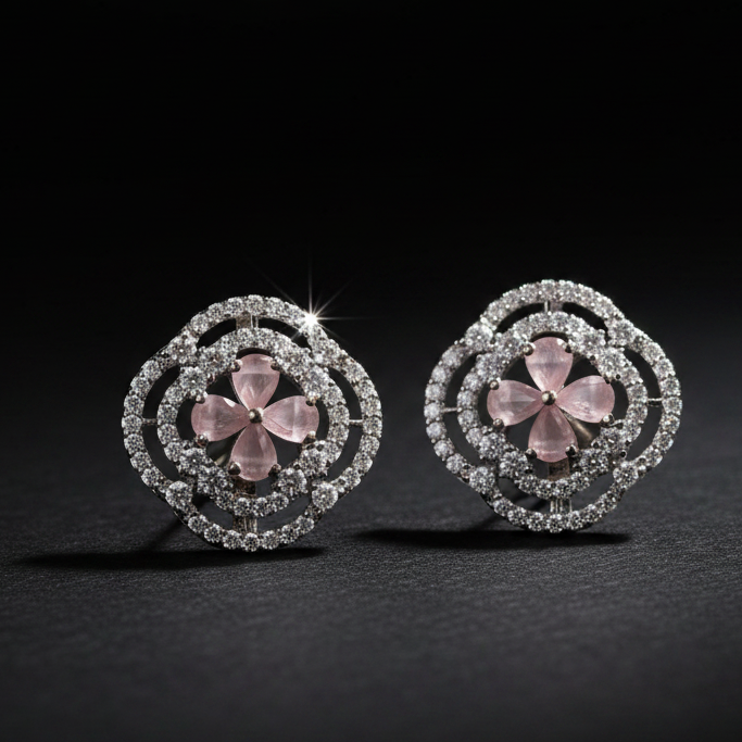 Pink Jaya Studs