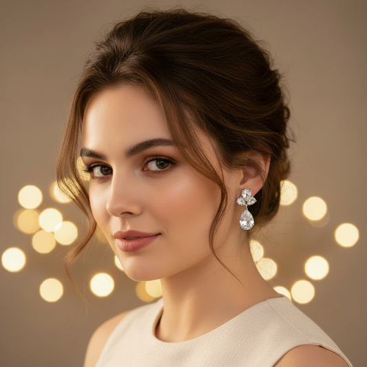 Silver Milazir Danglers