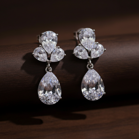 Silver Milazir Danglers