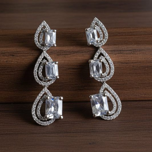 White Luna Earrings
