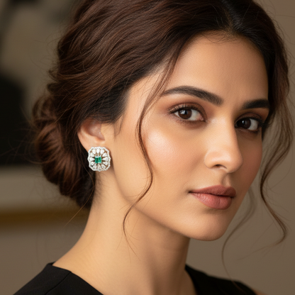 Rama Green Ava Studs