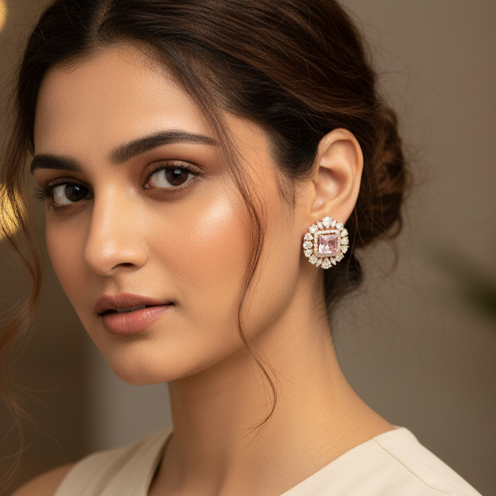 Pink Wren Earrings