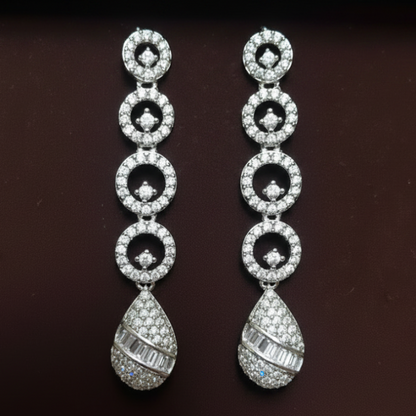 White Rosie Earrings