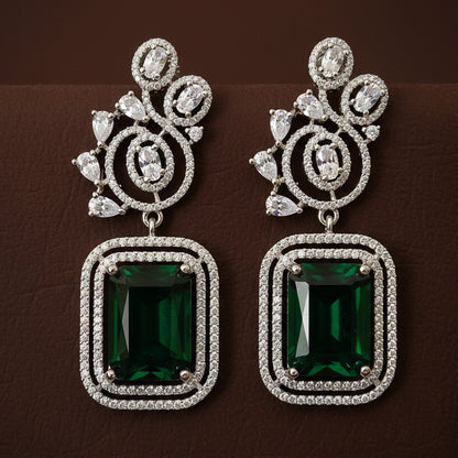 Emerald Green Elsie Earrings