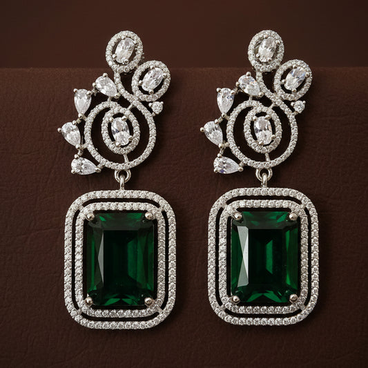 Emerald Green Elsie Earrings