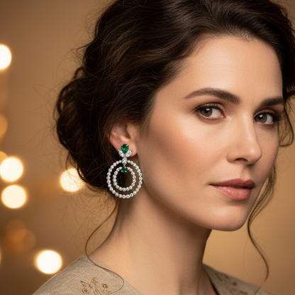 Green Skye Earrings