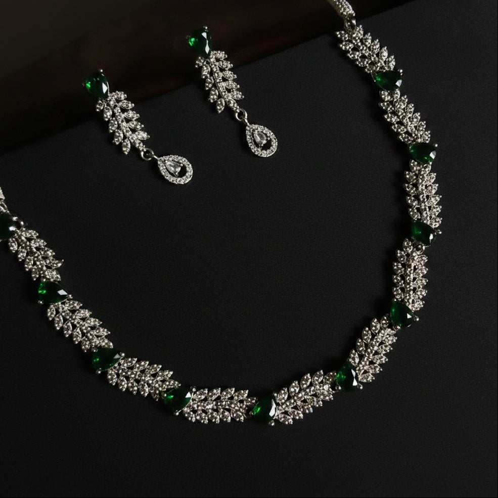 Green Kavya Necklace Set