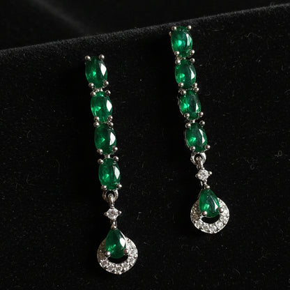 Green Lily Necklace Set