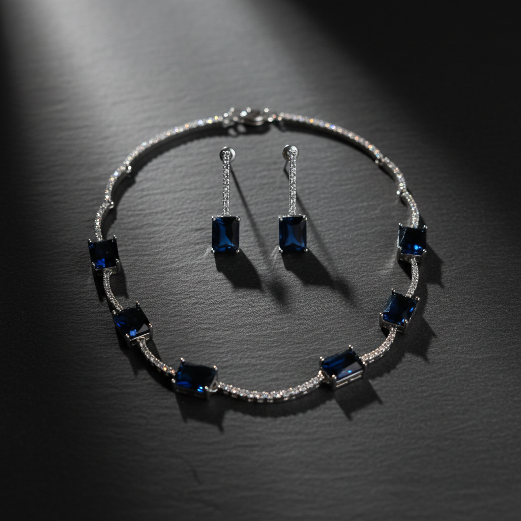 Blue Luna Necklace Set