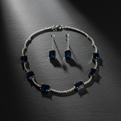 Blue Luna Necklace Set