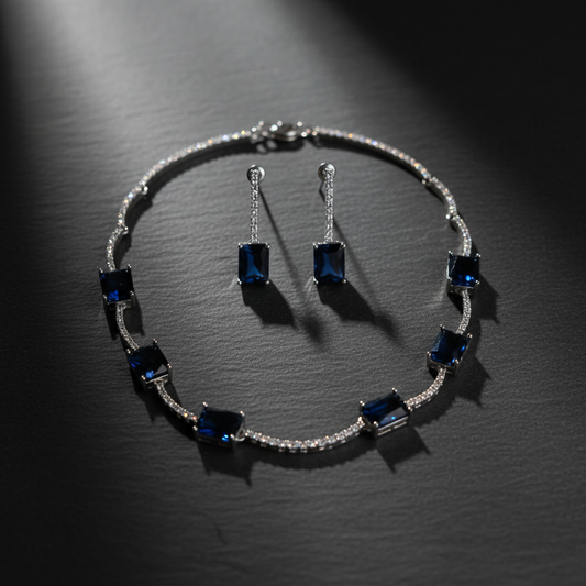 Blue Luna Necklace Set