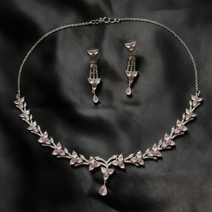 Pink Maple Necklace Set
