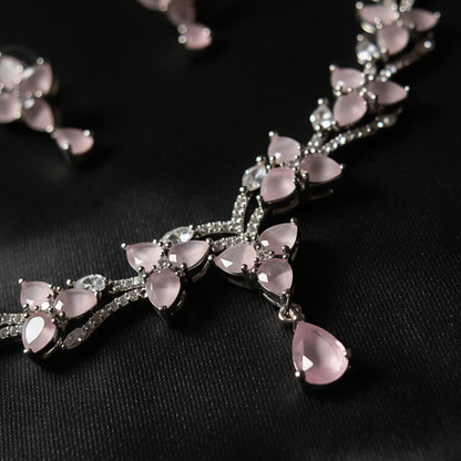 Pink Maple Necklace Set