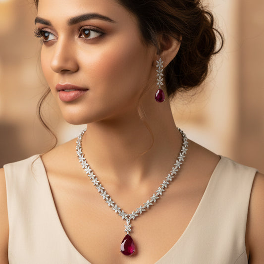Red Esma Necklace Set