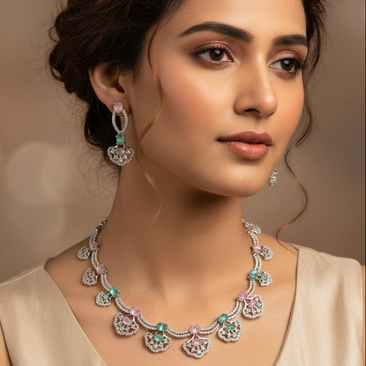 Multicolor Adara Necklace Set