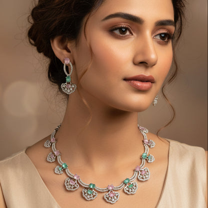 Multicolor Adara Necklace Set
