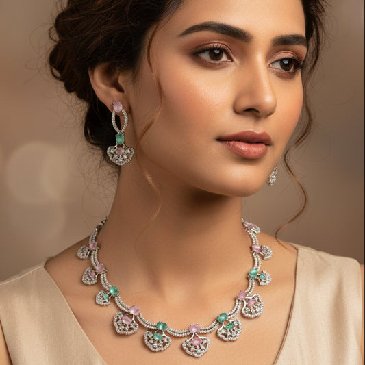 Multicolor Adara Necklace Set