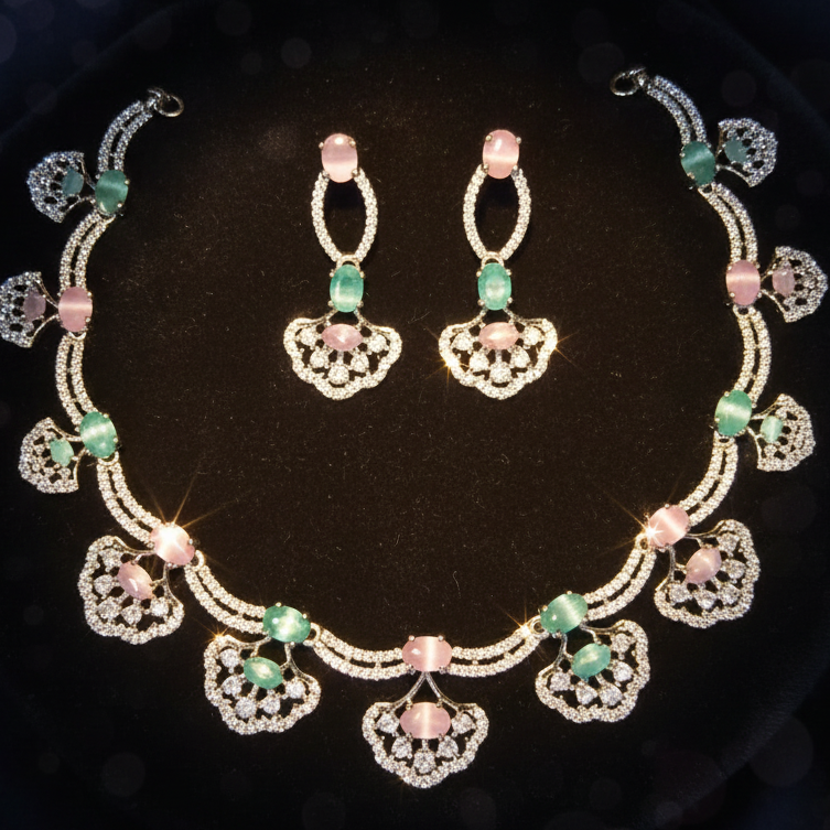 Multicolor Adara Necklace Set