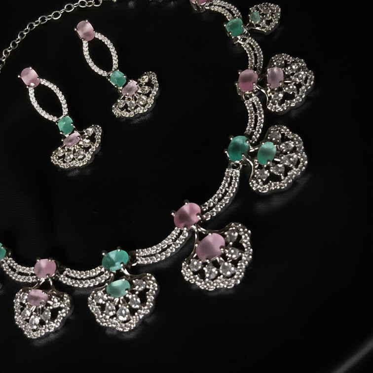 Multicolor Adara Necklace Set