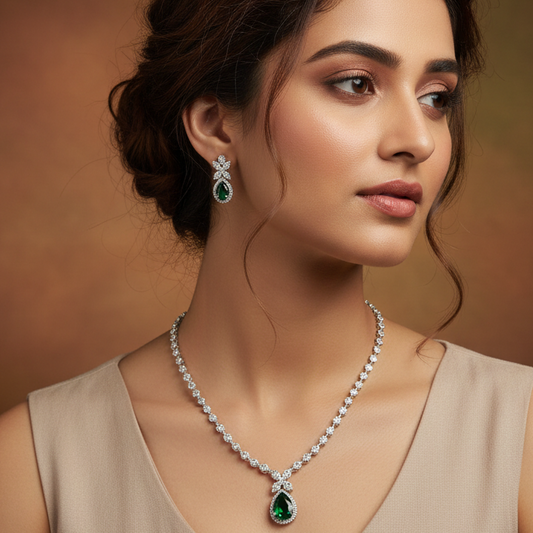 Green Mati Necklace Set