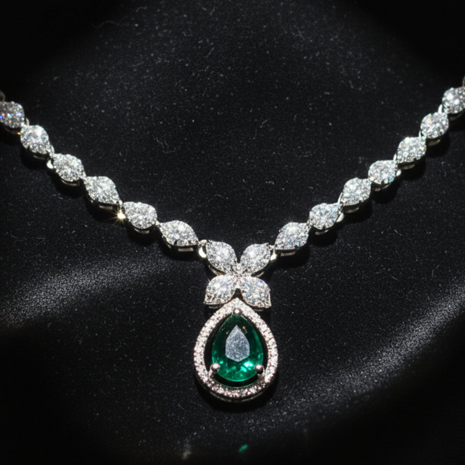 Green Mati Necklace Set