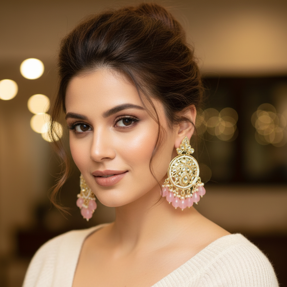 Pink Preet Chandbalis