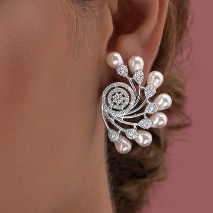 White Shopia Studs