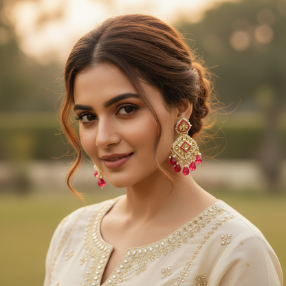 Pink Jiya Earrings