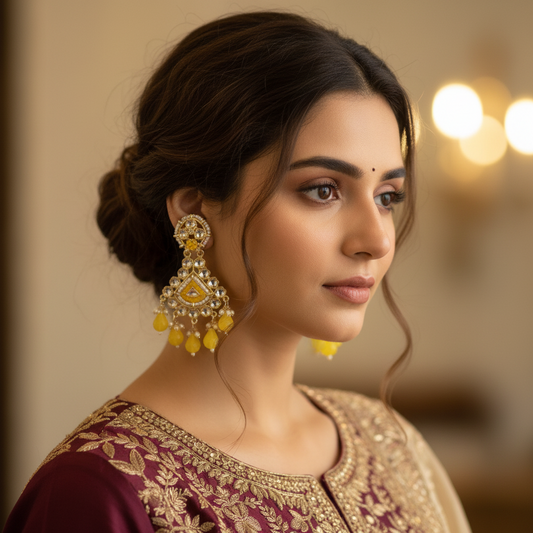 Yellow Nitya Earrings