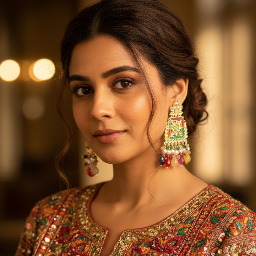 Multicolor Netra Earrings