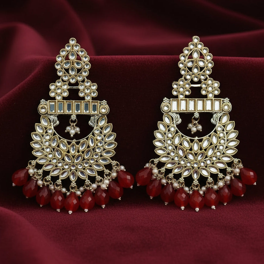 Red Rashmi Chandbali