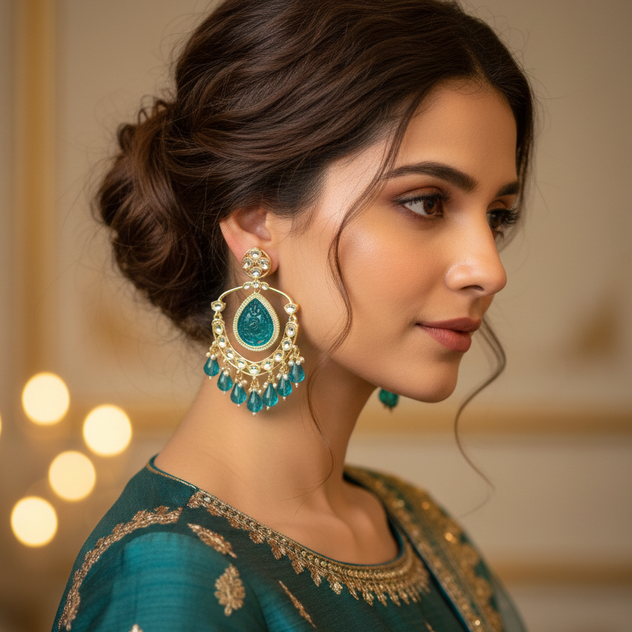 Blue Reet Earrings